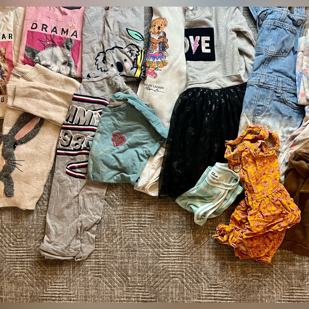 SOLD ❌❌❌Girls Lot 17 pieces Size 6x, 7-8 Ralph Lauren, Zara, Tommy